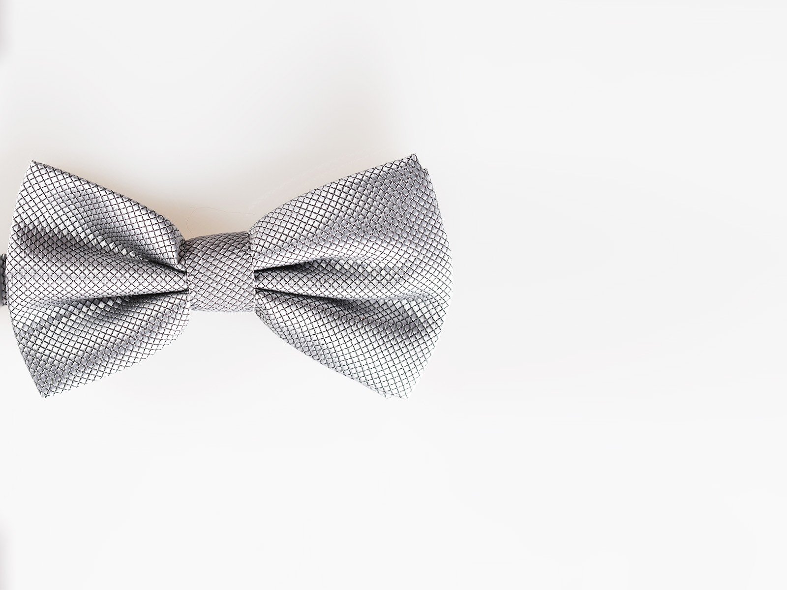 Silver/Grey Bowtie