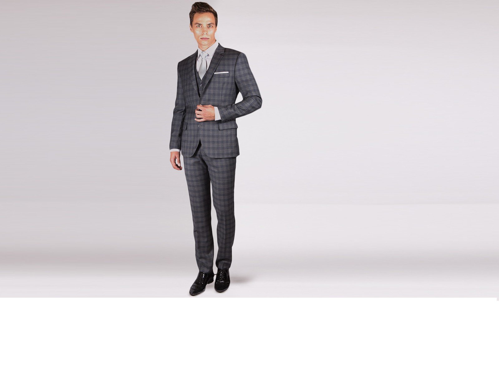 The Thomas Crown - Grey Glen 3 Piece Custom Suit