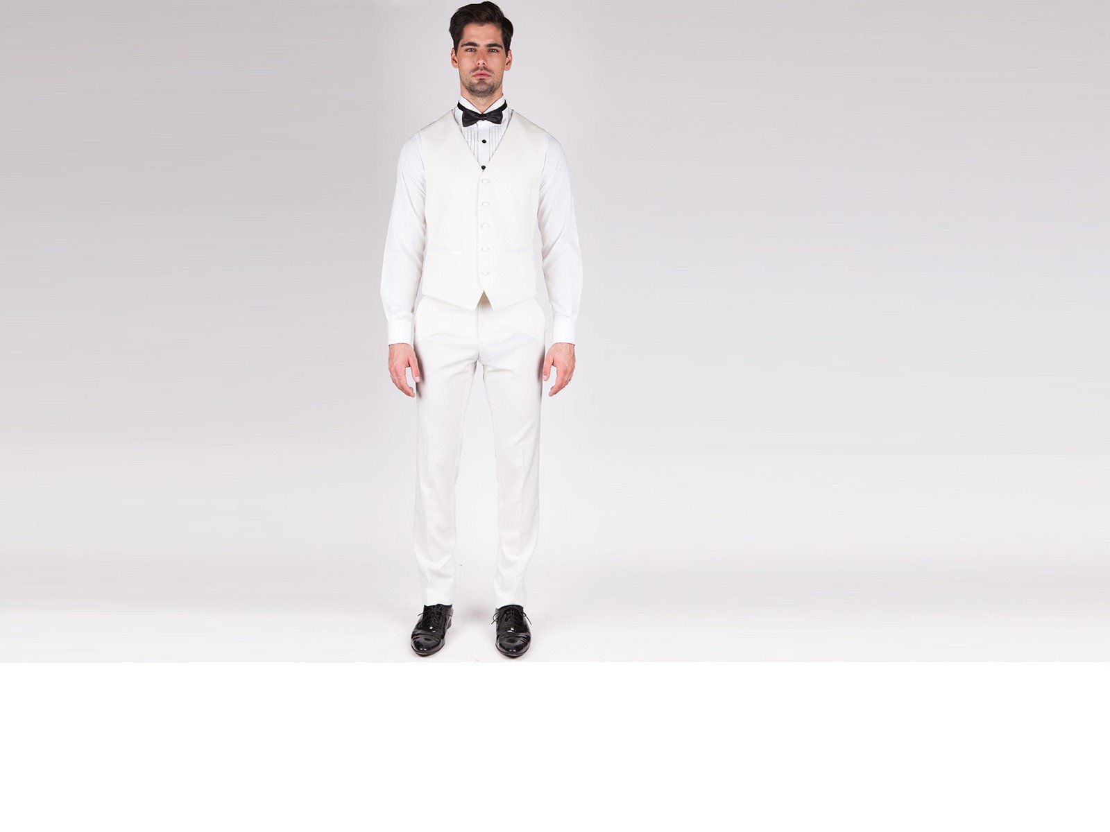 Luxurios White Tuxedo Vest