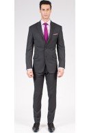 The Lincoln - Charcoal Grey 2 Piece Custom Suit