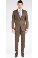 The Day Trader - Classic Brown 2 Piece Custom Suit