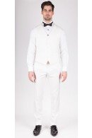 Luxurios White Tuxedo Vest