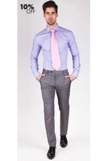 Blue & Pink Pencil Stripe Custom Shirt