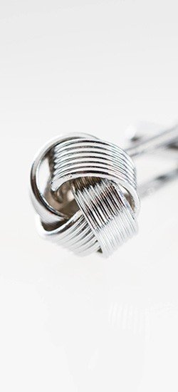 Silver Knot Cufflink