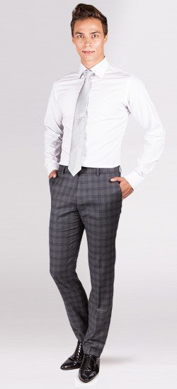 Grey Glen Plaid Pants