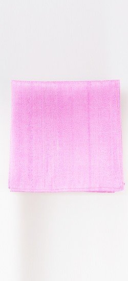 Soft Pink Raw Silk Pocket Square