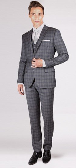 The Thomas Crown - Grey Glen 3 Piece Custom Suit