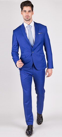 The Clinton - Royal Blue 2 Piece Custom Suit