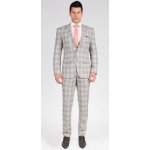 The Beckham - Light Grey Plaid 2 Piece Custom Suit