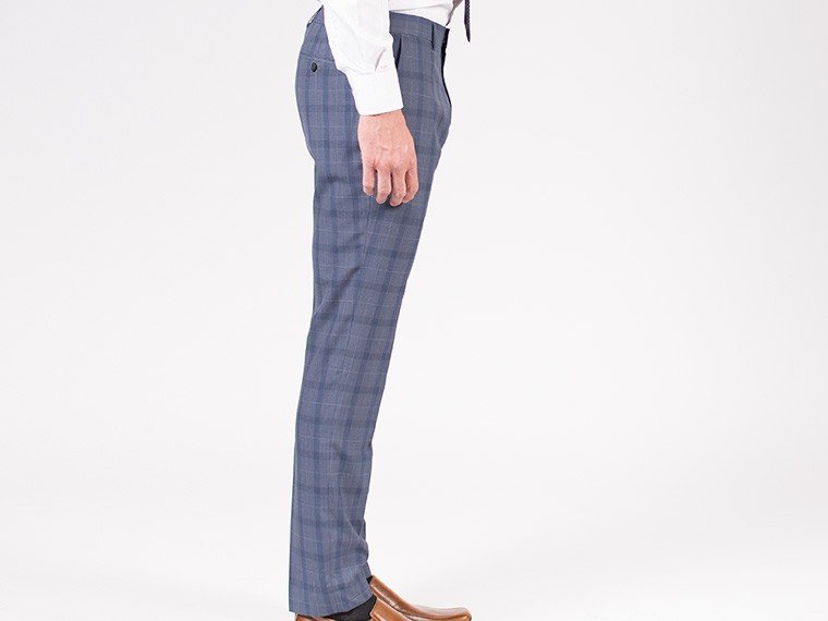 Blue plaid dress pants hotsell